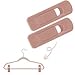 Trgowaul Blush Pink Velvet Hangers Clips, Pants Hangers Velvet Clips, Strong Finger Clips Perfect for Thin Velvet Hangers (20 Pcs, Blush)