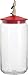 Alessi | Lulàjar AMMI21 R - Design Jar for Dog Food in Glass with Lid in Thermoplastic Resin, Red
