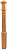 Ascension Stair Parts 960 48" Hard Maple Box Newel post