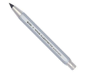 Koh-I-Noor : Mechanical Clutch Pencil Leadholder for 5.6mm Leads 5640 Silver