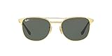 Ray-Ban Men's Metal Man Square Sunglasses, Gold, 55 mm