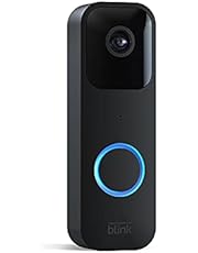 Blink Video Doorbell | Two-way audio, HD video, motion and chime app alerts, and Alexa enabled — wired or wire-free (Black)