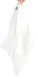 FreshGadgetz 10 Genuine White Silk Handkerchiefs  100% Silk Soft And Thin Hankies That Come In 26cm X 26cm Size