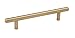 Amerock | Cabinet Pull | Golden Champagne | 5-1/16 inch (128 mm) Center to Center | Bar Pulls | 1 Pack | Drawer Pull | Drawer Handle | Cabinet Hardware