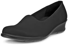 Amazon.com | ECCO Felicia Stretch, Black, 4-4.5 | Platforms & Wedges