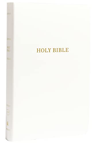 KJV Holy Bible: Gift and Award, White Leather-Look, Red Letter, Comfort Print: King James Version