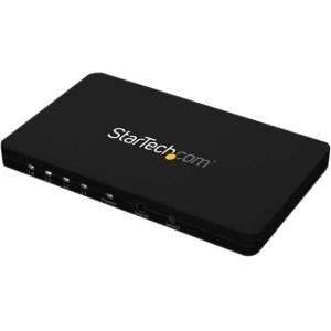 StarTech.com 4-Port HDMI automatic video switch w/ aluminum housing and MHL support - 4K 30Hz - 3840 â€šÂ¿ 2160 - 4K - 1080p4 x 1 - 1 x HDMI Out - VS421HD4K