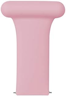 Makzib Fob for Samsung Galaxy Smart Watch 20mm Silicone Fob Strap Band for Nurses Doctors Paramedics (Pink) - Image 4