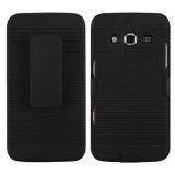 MyBat Neo Rubberized Hybrid Holster with Belt Clip for Samsung i800 ATIV S - Retail Packaging - Black