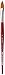 da Vinci Watercolor Series 5584 CosmoTop Spin Paint Brush, Pointed Oval Synthetic with Red Handle, Size 14