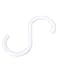 uxcell Plastic S Shape Hooks Hangers Clasp for Home Organization 5PCS