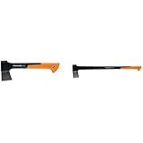 Fiskars X27 Super Splitting Axe, 36-Inch and Hatchet Bundle