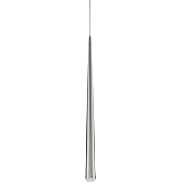 Kuzco Lighting Mina 36" LED Pendant | Brushed Nickel Finish | Frosted Acrylic Diffuser | Modern Conical Pendant Light | Integ