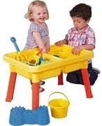 Chi Mercantile Multi-Play 2-in-1 Sandbox / Sand and Water Table with Beach Playset