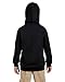 Duofold Boys' Big Powerblend Eco Fleece Pullover Hoodie, Black, M