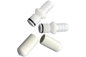 MHYYT Replacement Sleep Number Bed 2 M236 Male Connectors + 2 Caps for Testing Sleep Number Bed Air Chamber leaks， Fixed King Sized Sleep Number air Mattress which