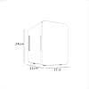 YANJ Portable Mini Fridge 12v 220v,Electric Cool Box Car refrigerator,CNC Display Hot And Cold Dual Energy Mute Design LOLDF1