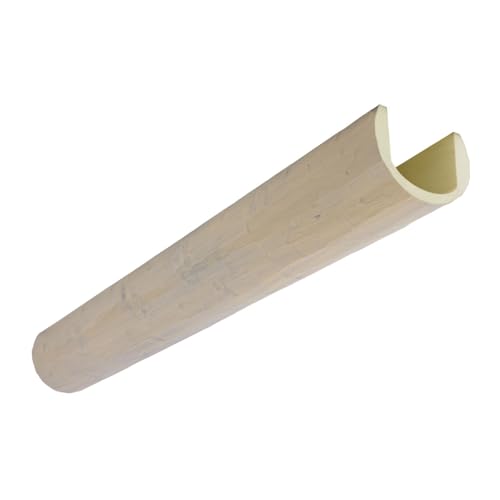 Heritage Timber Adobe Peeled Faux Wood Log Beam, Round, 6"W x 4 1/2"H x 96"L, S…