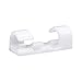 Self-Adhesive Cable Clips Organizer Drop Wire Holder Cord Management, Pack of 20 (White, 0.27 inch)