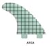FCS Surf ll MR PC Tri Retail Fin Set, Multi Xlarge