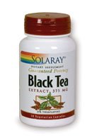 Solaray Black Tea Extract, 375 mg, 30 Count