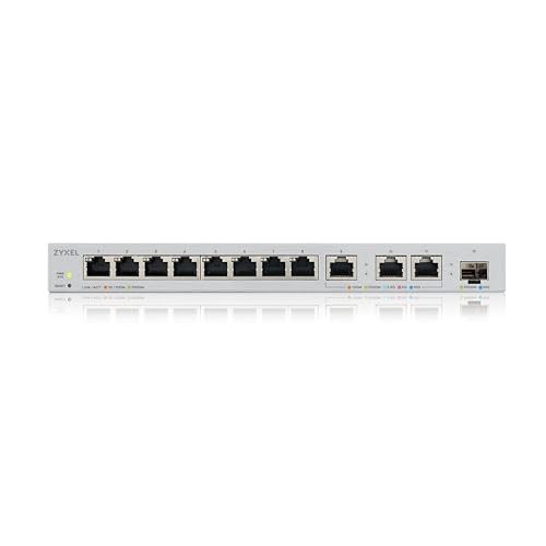 Zyxel 12-Port Multi-Gigabit Switch - Front Panel Showing Twelve Rj45 Ports And Single Sfp+ Port