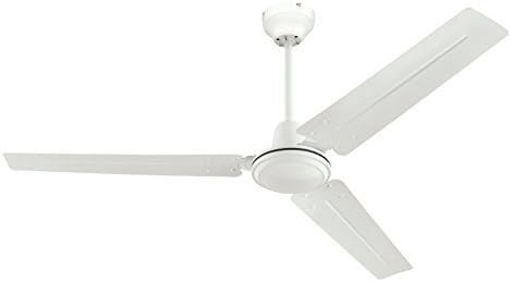 Ciata Lighting Industrial 56Inch Threeblade Indoor Ceiling Fan White 2 Pack