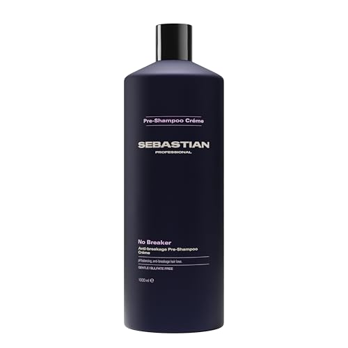 Sebastian Professional NO BREAKER Anti Breakage Champú Crema Pre-Breakage – Cuidado profesional del cabello contra la rotura, fortalece y protege el cabello, proporciona un acabado suave y liso, sin