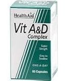 Health Aid Vitamin A & D Complex, 60 Capsules