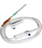 SANIFARMAITALIA Deflussore Con Ago E Roller – Cono Luer Lock, Tubo 150 Cm – Per Infusione E Somministrazione Fluidi - 4