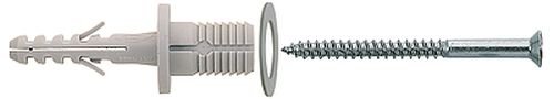 Fischer TBB 60583 Nylon Stair-Tread Fixing, Pack of 50, Silver/Grey, Klein