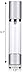 JUVITUS 1.7 oz Airless Silver Matte Clear Acrylic Spray Bottle (6 Pack)