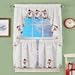 Collections Etc Snowman Cardinal Window Curtain Christmas Decoration, 36