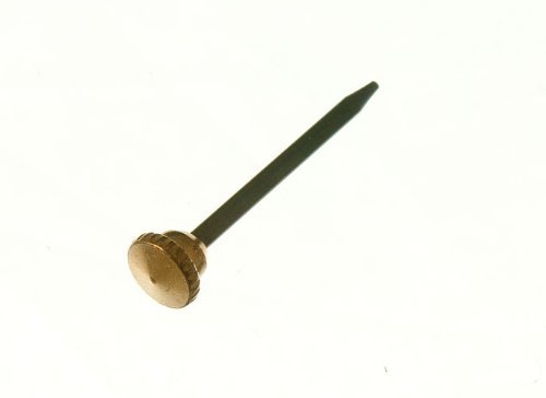 PICTURE PHOTO HANGING HOOK PINS KNURLED BRASS HEAD ( pack of 25 )