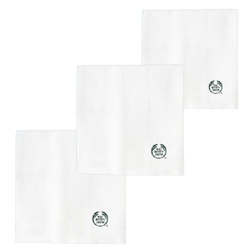 The Body Shop Muslin Cloth for Face Cleansing, Make up remover, Cleanse face Skin (3 pieces)
