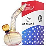 Glass Water Device Bub 5.5 inch Light Red with a Carb