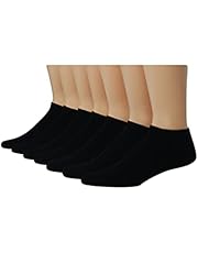 Hanes Men's FreshIQ, X-Temp Cushioned Foot Bottom No Show Socks (Pack of 12 Pairs)