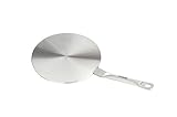 VonShef Induction Hob Heat Diffuser Hob Trivet Simmer Ring Stainless Steel | Small 7.5 Inch Diameter