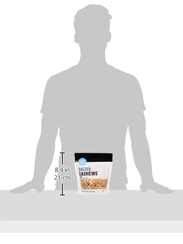 AMAZON GROCERY, FANCY WHOLE CASHEWS, ROASTED & SALTED, 16 OZ (PREVIOUSLY HAPPY BELLY, PACKAGING MAY VARY)