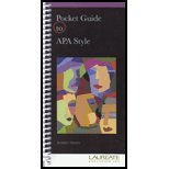 Pocket Guide To APA Style, Perrin, 1111720134