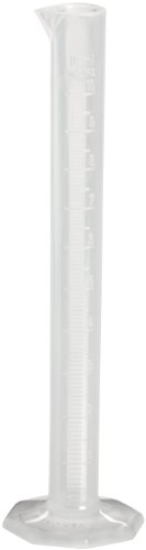Bel-Art Single Scale 10ml Polypropylene Graduated Cylinder; 0.1ml Graduation (F28452-0000)