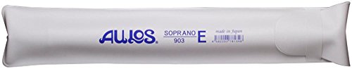 Aulos A903E Soprano 3-Piece Student Recorder with Vinyl Case and Fingering Chart