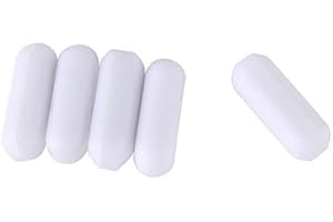5pcs Magnetic Stirrer Mixer Stir Bar Type-C White Color PTFE Stir Bar Laboratory Stirrer Flea Lab for Magnetic Mixer (C5*15mm