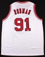 rodman signed jersey