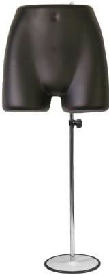 Panty Form Female, Black with Basic 36" Adjustable Stand