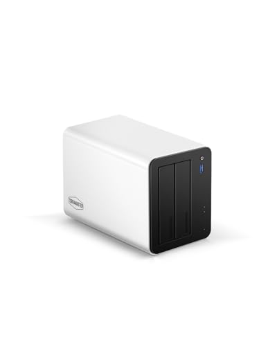 TERRAMASTER F2-425 Plus Almacenamiento NAS de Alto Rendimiento: 2 bahías, Intel N95 4 núcleos, 8GB RAM, Dual 5GbE LAN, 3 M.2, para Trabajo en Equipo y Servidor Multimedia(Sin Discos)