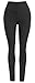Ultra Soft High Waist Solid Seamless Compression Fashion Ankle Leggings for Women Pack of 3 Color Black Navy Grey Size XS-M