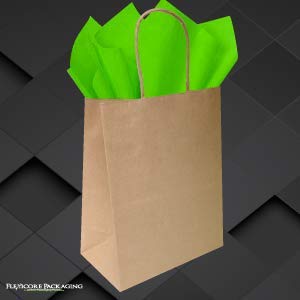 Flexicore Packaging| Gift Wrap Tissue Paper|15"x20"|100 Count (Lime Green, 100 Sheets)