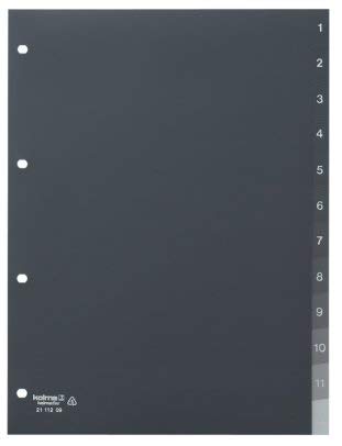 Register A4 Vista 1-12 12 Pieces