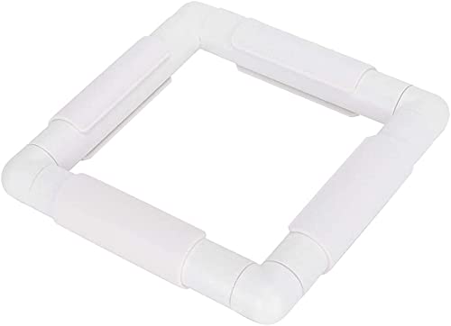 20.3 x 20.3cm Square Plastic Cross Stitch FrameEmbroidery Clip Frame for Embroidery, Quilting, Cross-Stitch, Needlepoint, Silk-Painting(20.3 x 20.3cm) Other Sewing Embroidery Supplies